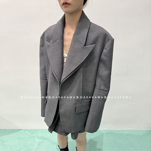 【SHUSHUTONG】戗驳领廓形西装外套 26SS春夏新款 浅川买手店