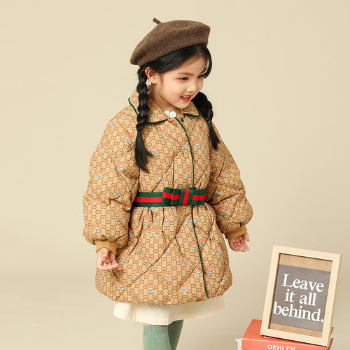 康衣儿中长款加厚女宝羽绒服