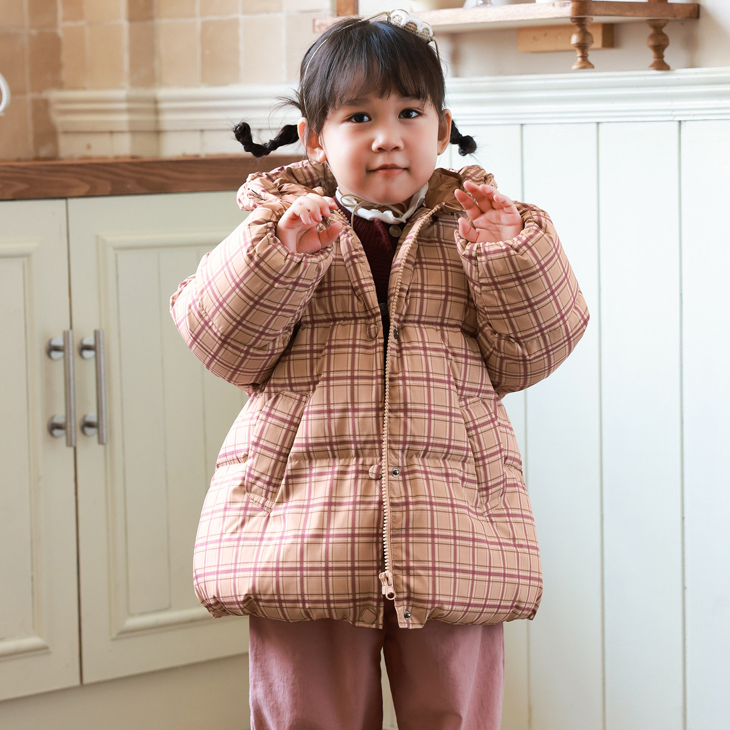 宝宝羽绒服中长款2025冬季新款中小童女童羽绒服加厚[送背包]4214,童装/婴儿装/亲子装,羽绒服,淘宝优惠券,粉丝福利购,淘宝优惠卷