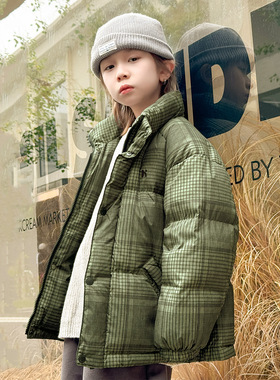 男童羽绒服短款2025冬季新款儿童羽绒服加厚面包服亲子装外套4963