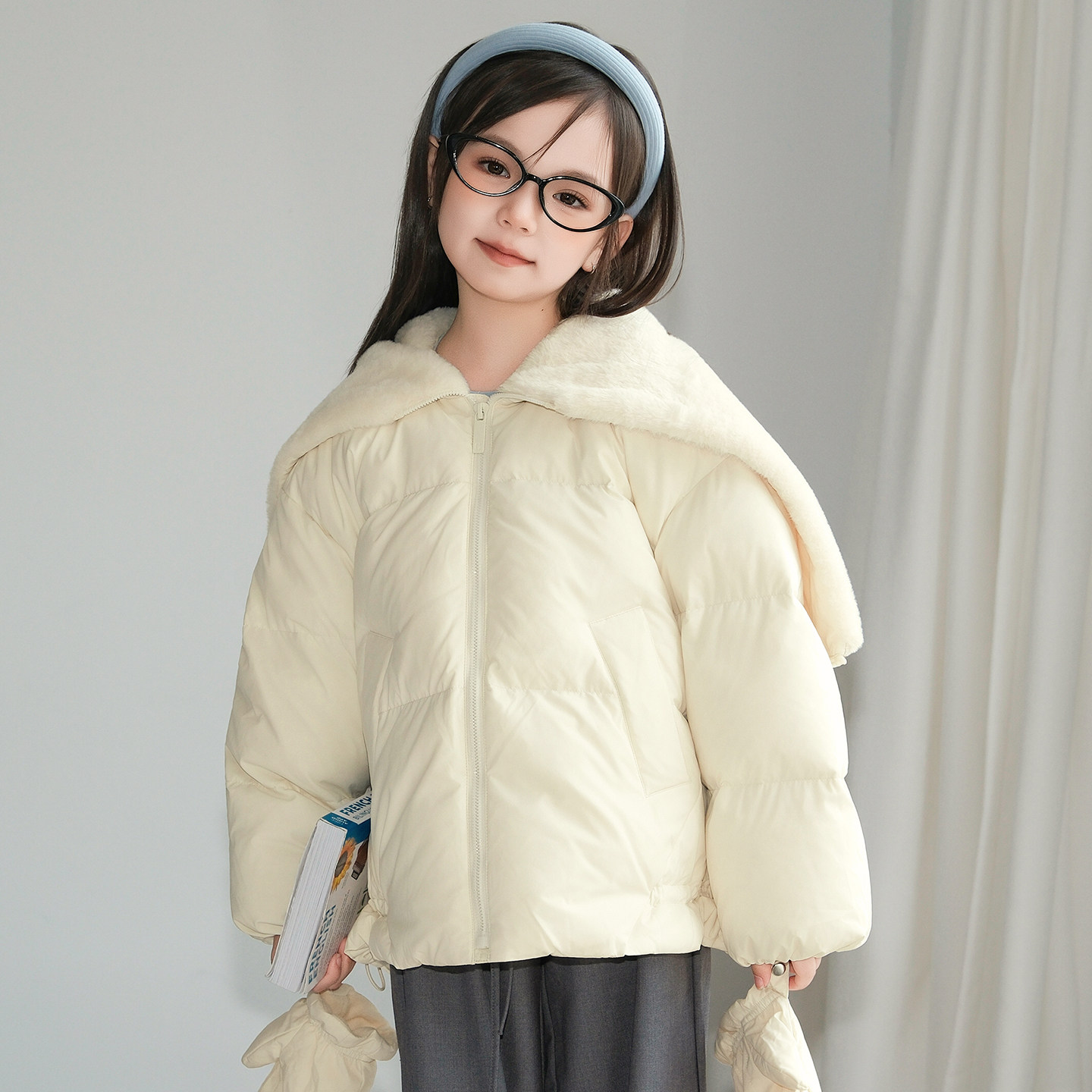 康衣儿女童羽绒服短款冬季新款90绒儿童装羽绒服外套[送手套],童装/婴儿装/亲子装,羽绒服,淘宝优惠券,粉丝福利购,淘宝优惠卷