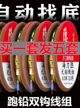 成品跑铅线组套装全套子线双钩斑点线组正品绑好主线免调漂鱼线组
