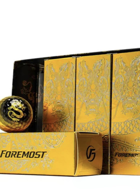 台湾FOREMOST限量版原装三层高尔夫球龙年珍藏版下场比赛用球