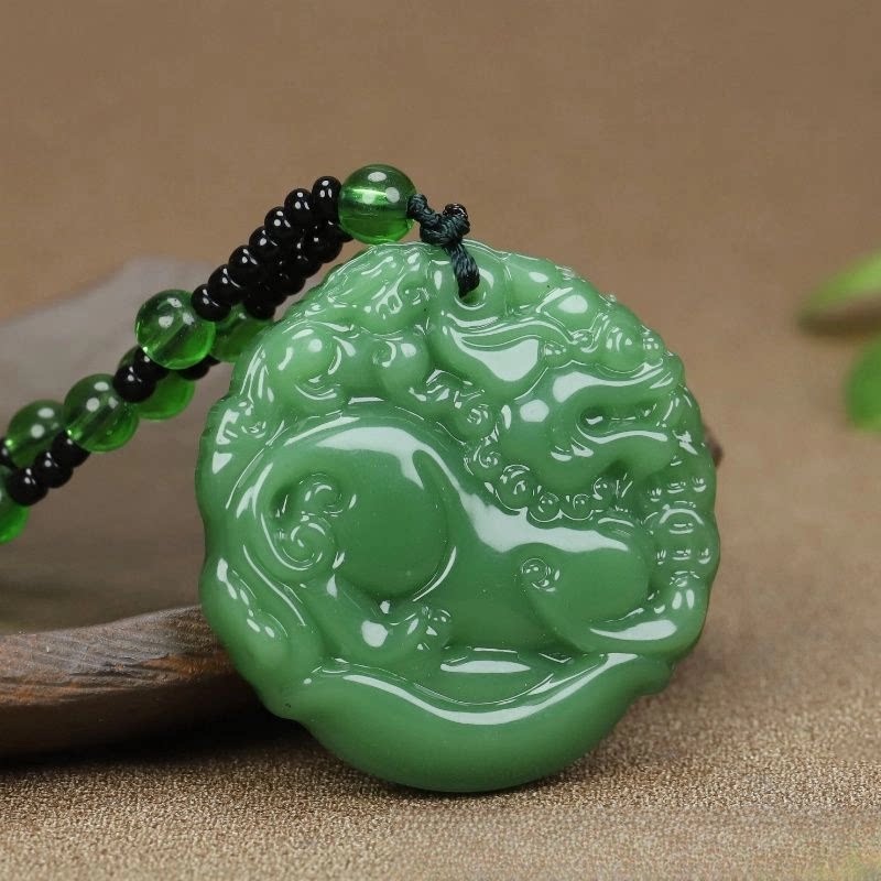 仿貔貅平安扣长款毛衣链民族风