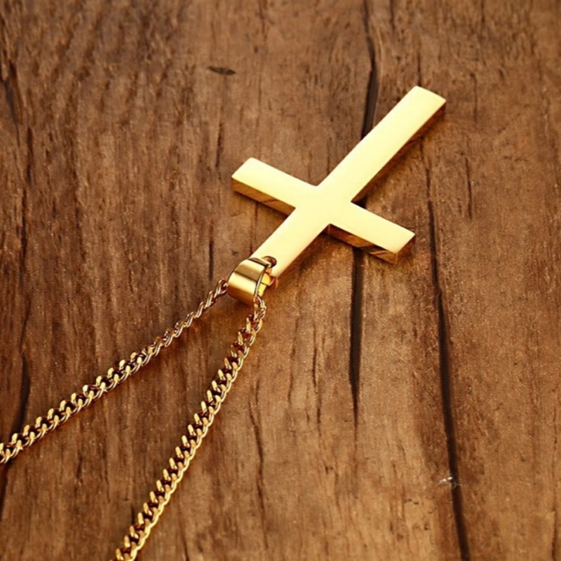 男士项链高级感麻金色时尚设计感