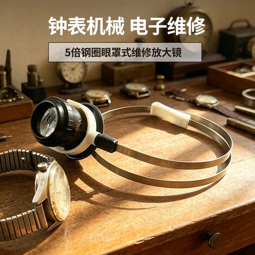 戴在眼睛上的维修放大镜