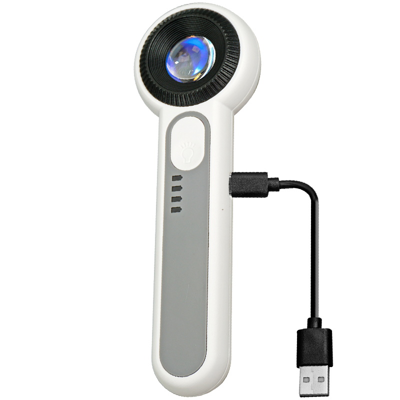 拜斯特手持带灯可充电放大镜