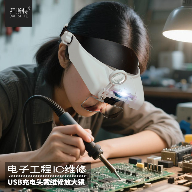 拜斯特头戴式维修放大镜