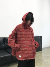 外套女潮 宽松印花工装 chic短外套春装 港风情侣bf夹克oversize美式