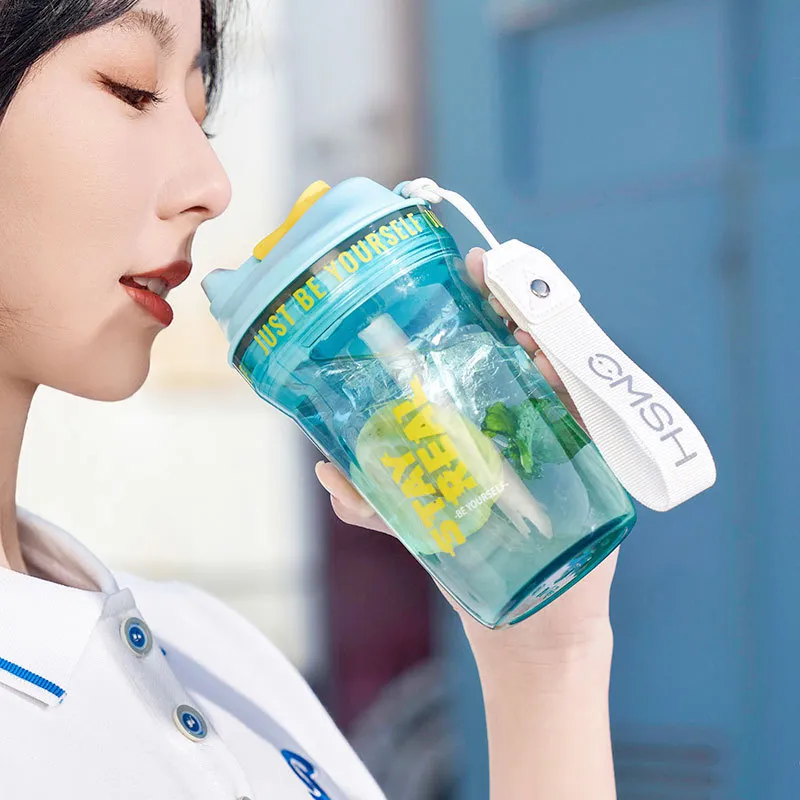 草莓生活水杯女tritan咖啡杯便携直饮礼品杯子耐高温杯果汁水壶,餐饮具,便携/折叠水杯,淘宝优惠券,粉丝福利购,淘宝优惠卷