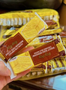 阿波罗牛奶威化饼干马来西亚经典