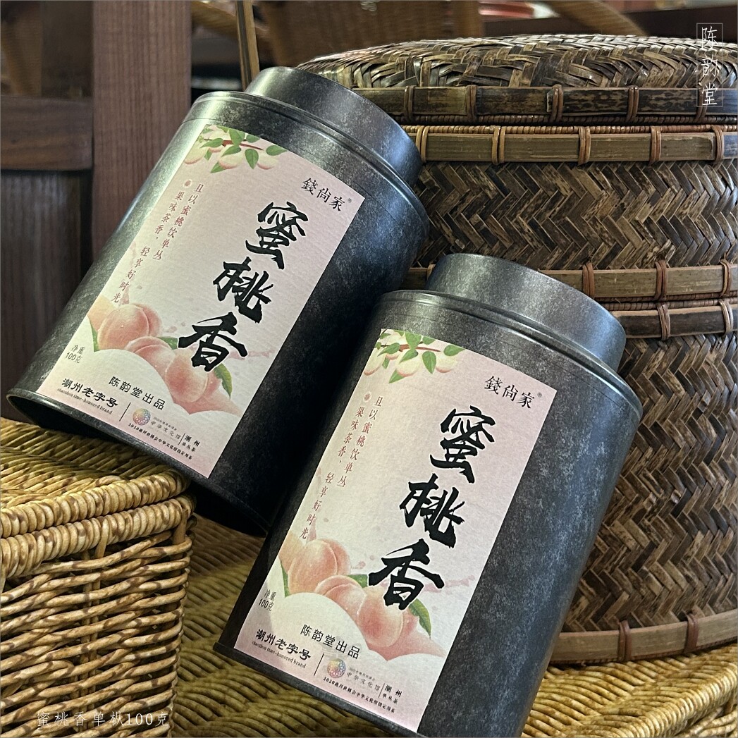 华颖堂潮州凤凰单丛茶陈韵堂钱尙家工夫茶品鉴蜜桃香单枞茶100克