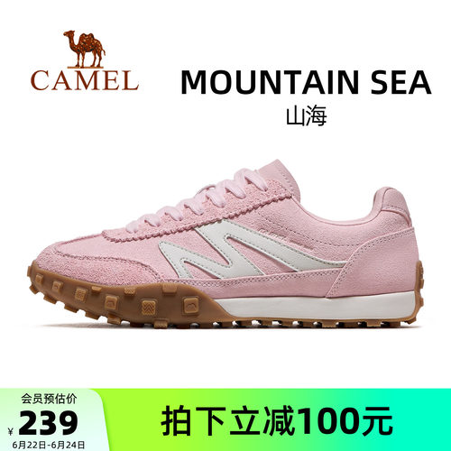 骆驼女鞋德训鞋运动板鞋