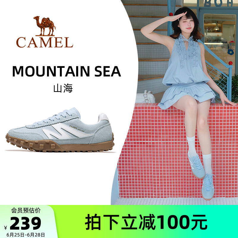 骆驼女鞋德训鞋运动板鞋
