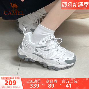 运动鞋 新款 户外女款 防滑徒步鞋 子 骆驼女鞋 轻便休闲登山鞋 2025秋季