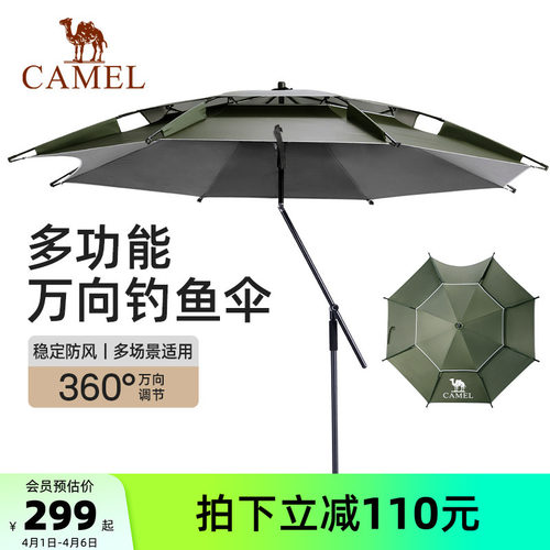 骆驼钓鱼遮阳伞户外露营伞