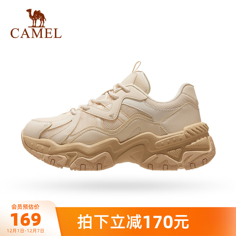 复古减震厚底骆驼2024春季新款