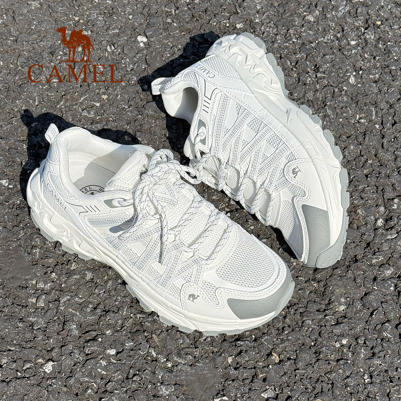 骆驼青岩2代男鞋登山鞋2026新款网面透气运动鞋户外防滑徒步鞋女