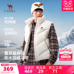 骆驼男装立领羽绒马甲冬季2025新款外穿防泼水加厚坎肩马夹背心男