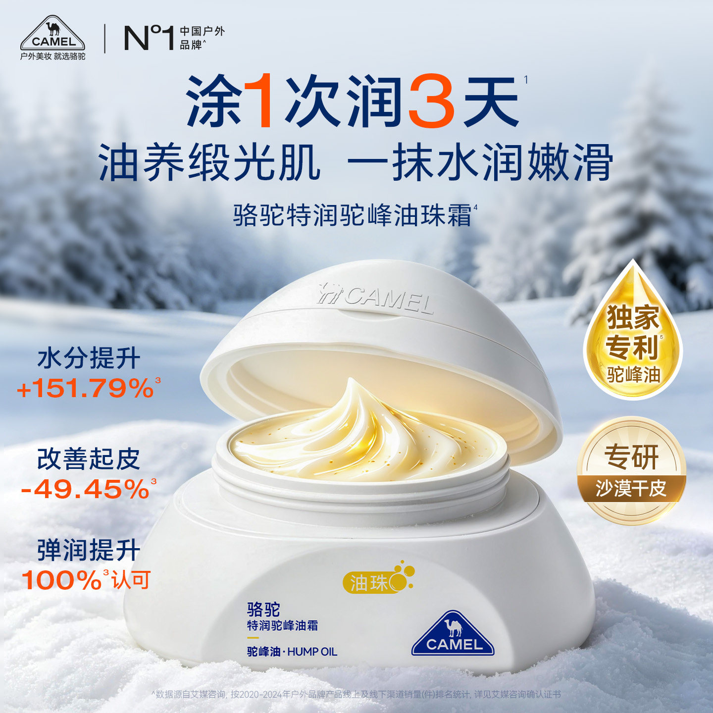 骆驼身体乳高保湿驼峰霜
