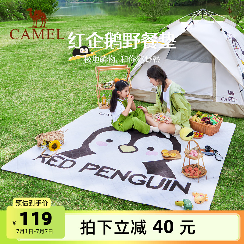 駱駝野餐墊防潮墊加厚沙灘墊