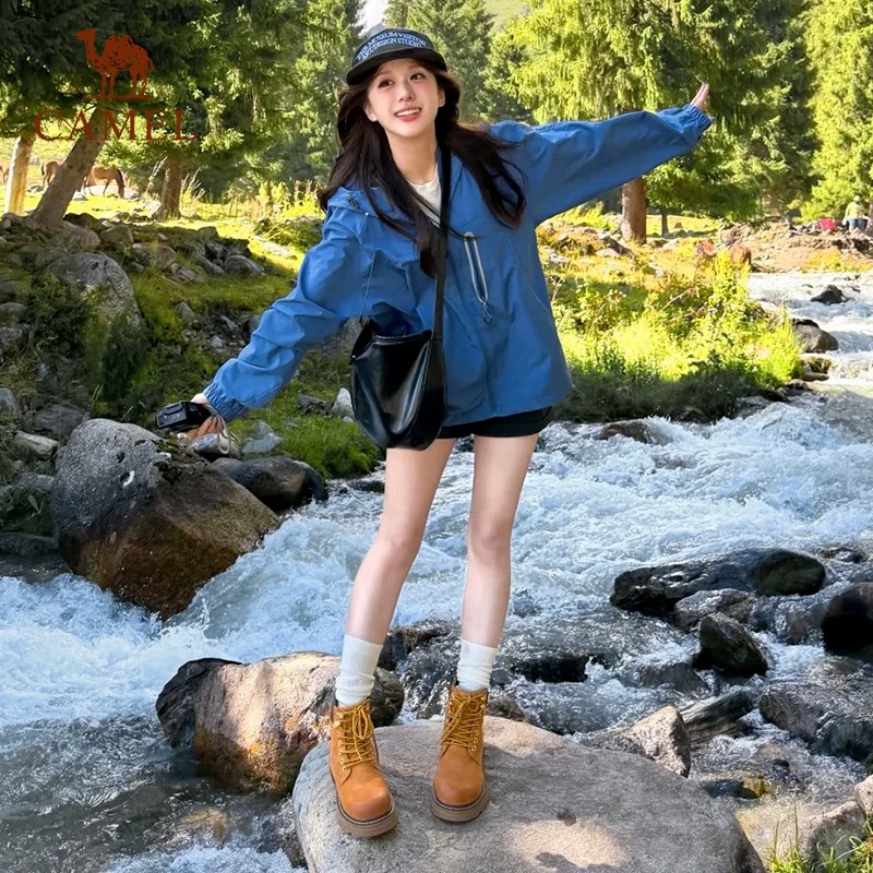 骆驼运动鞋金甲大黄靴户外马丁靴女款防水防滑高帮复古工装靴男款图片