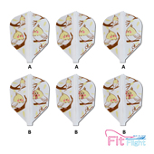 小方形飞镖翼AIR COSMO Flight井能实奈子二 Fit SHAPE尾翼 DARTS