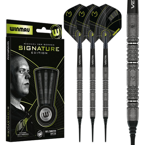 WINMAU MVG SIGNATURE EDITION系列范格文软式钨钢镖磨沙直筒镖