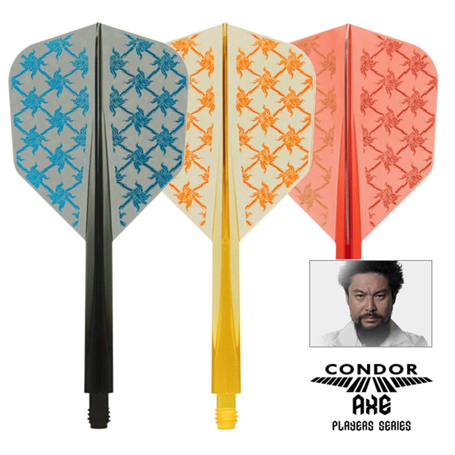 CONDOR AXE云雷山田勇树一体飞镖翼加硬全尺寸专业比赛用飞镖叶