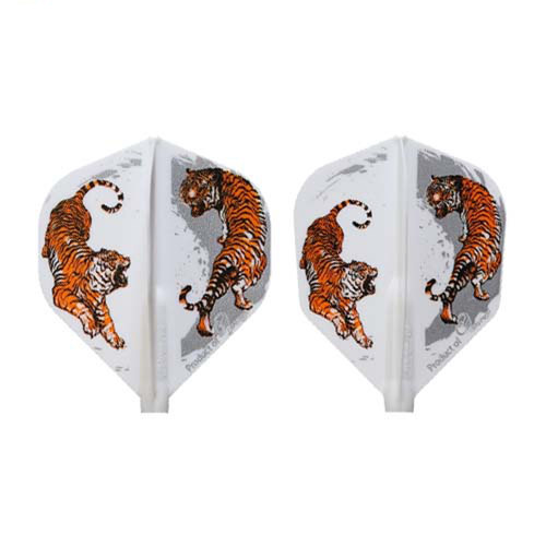 FIT FLIGHT Printed Series印花系列老虎图案固定形状方形飞镖翼