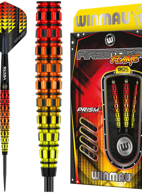 WINMAU Firestorm Flame彩色镀钛火焰酒桶形钨钢飞镖专业钨钢镖