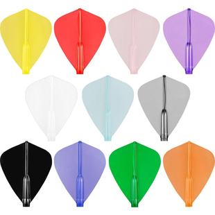 FLIGHT COSMO DARTS FIT KITE风筝形多色定型飞镖翼透明镖叶 AIT