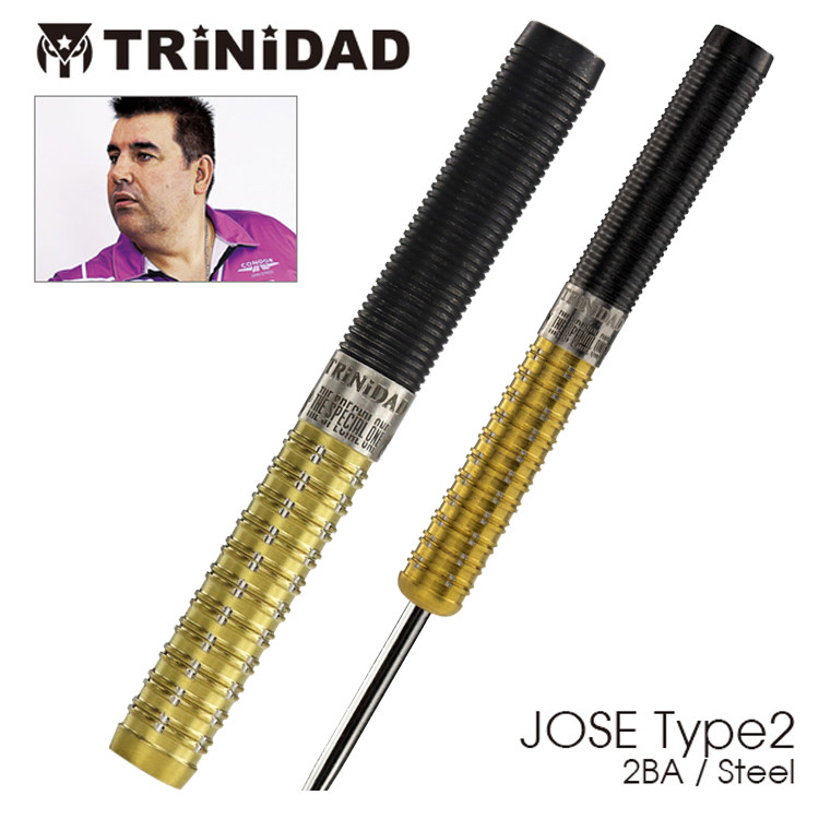 TRINIDAD PRO JOSE双色镀钛18克直筒钨钢专业比赛用飞镖限定款