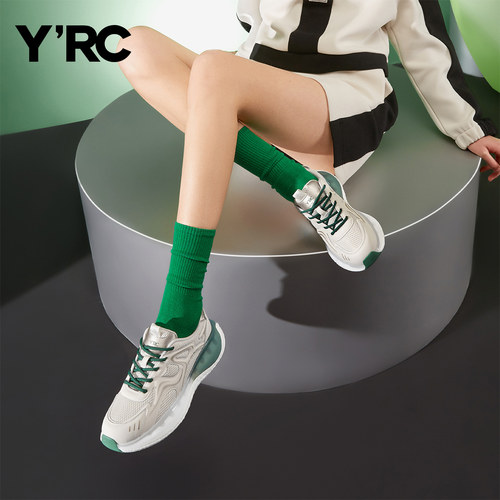 YRC女鞋新款2025爆款网纱运动鞋