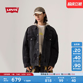美式 s李维斯男士 Levi 宽松休闲破洞牛仔外套002X0 商场同款