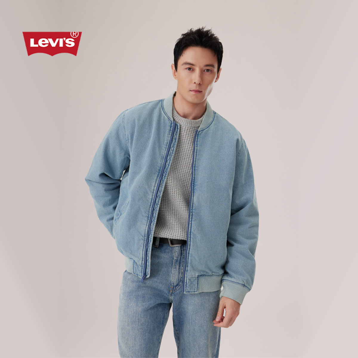 李维斯男士美式休闲牛仔外套