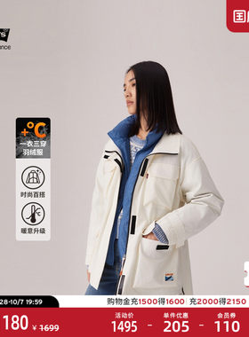 商场同款冬暖系列女士羽绒派克服