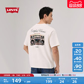 复古休闲印花针织短袖 Levi 美式 男士 T恤 s李维斯26年春夏新款