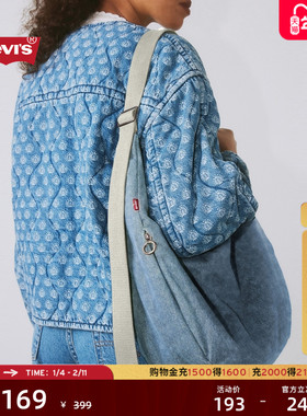 【商场同款】Levi's李维斯女士休闲通勤百搭单肩牛仔斜挎包002H3