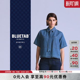 衬衫 商场同款 女士牛仔短袖 s®BLUETAB™26年春夏新款 004TM Levi