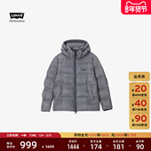 商场同款 保暖绅士风连帽羽绒服外套002ND 男士 Levi s李维斯冬季