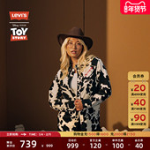 s® 法式 Levi Toy Story联名系列男士 复古奶牛纹印花衬衫 0034B