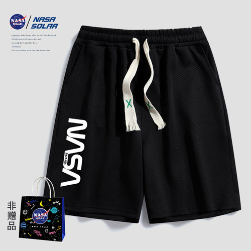 户外休闲五分裤NASA宽松抗皱情侣
