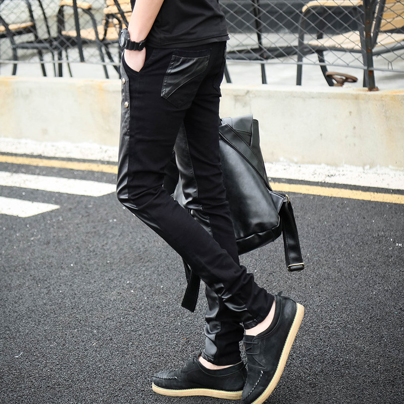 Pantalon cuir homme serré pour jeunesse - Ref 1485537 Image 5