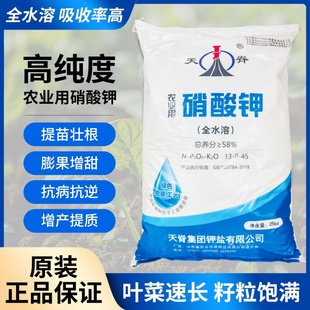 农用纯硝酸钾膨大果实增甜着色改善口感蔬菜瓜果槟榔榴莲肥料钾肥