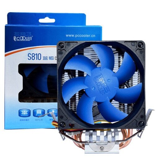 超频三蓝狐 cpu散热器775amd115x 铜管 静音 i3台式机电脑cpu风扇