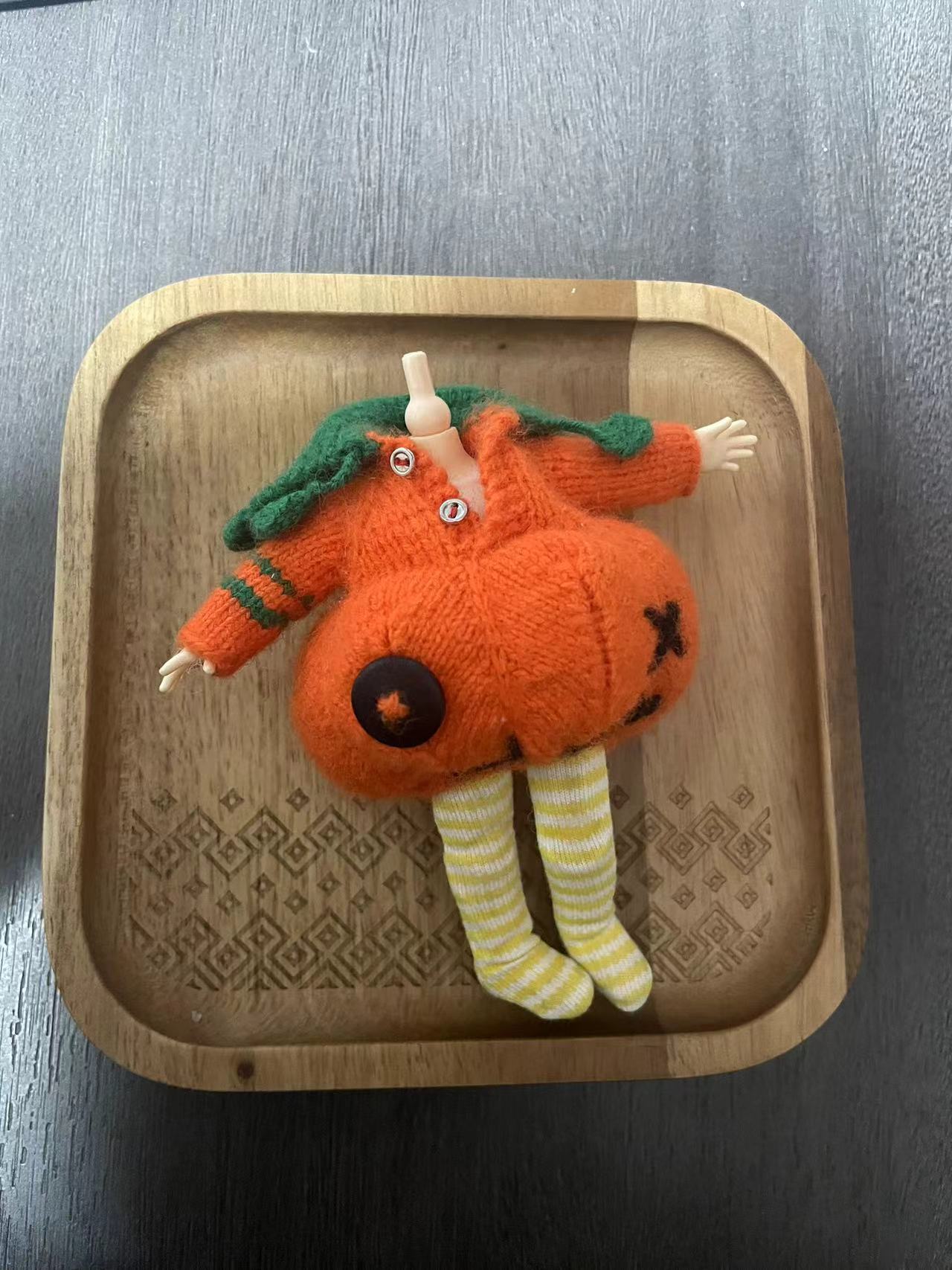 南瓜先生万圣节玩偶毛线编织