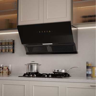 龙的侧吸式油烟机家用大吸力抽油烟机厨房吸油烟机出租房挥手体感