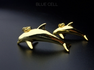 新款【宽吻海豚】BLUE CELL 海洋原创设计首饰海豚项链吊坠潜水