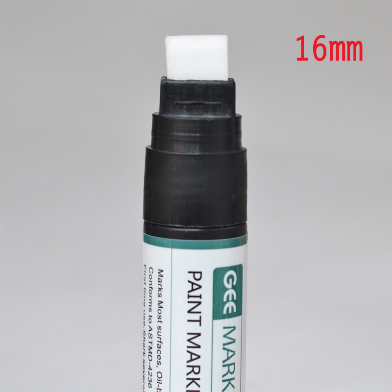 GEEMARKER 와이드 플랫 헤드 페인트 펜 여분의 두꺼운 헤드 마커 펜 프라이머 펜 10 16 30MM 광고 마커 펜